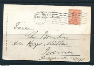 Argentina 1920 Photo Postal Card to Bremen Germany 5c stamp 13639