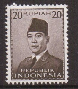 Indonesia   #397  MNH  1951   President Sukarno   20r