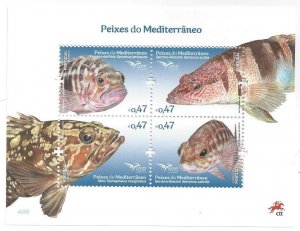 Portugal 2016 FISH Nature Mediterranean Sea YT#F4131 Mi#BL397 Mf#BL558