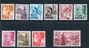 Germany- Baden 5N28-40 MNH