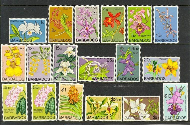 Barbados Scott 396-411 Mint NH (Catalog Value $57.85)
