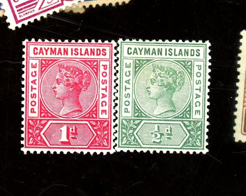 CAYMAN IS 1-2 MINT FVF OG HR  Cat $33