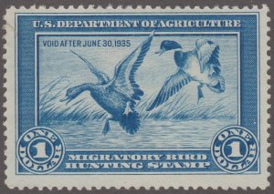 RW1 Federal Duck Stamp F/VF VLH