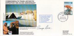 British Antarctic Territory FDC Sc 148 Signed George Lowe Cachet Advance part...