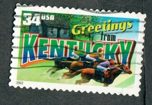 3577 Greetings from Kentucky used single