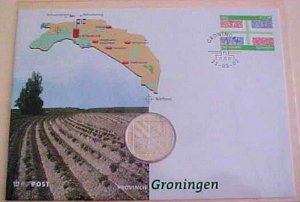 NETHERLANDS GRONINGEN  MEDAL CACHET UNADDRESSED 2002