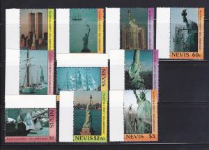 Nevis 507-516 Set MNH Americana, Statue of Liberty (B)