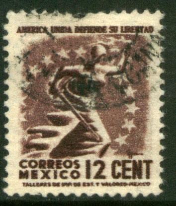 MEXICO 845 12c 1934 Definitive Wmk Gobierno...279 Used (927)