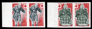 France, 1950-Present #B503-504 (YT 1959-1960) Cat€190, 1977 Red Cross, impe...