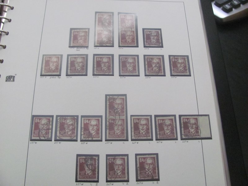 GERMANY SBZ MNH 1945-1948 COLLECTION OF MNH,USED, COVERS SEVERAL CERTS. (137)