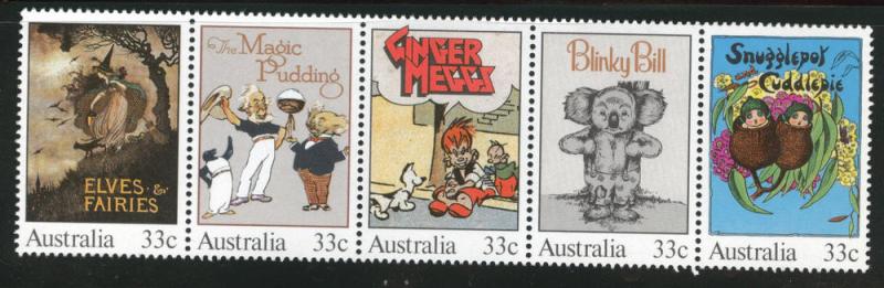 AUSTRALIA Scott 960 MNH** Fairytale cartoon strip set