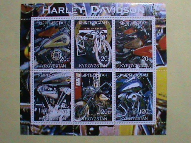 KYRGYZSTAN STAMP :HARLEY DAVIDSON MOTORCYCLES MNH   SHEET, VERY RARE