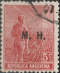 Argentina, #OD105 Used  From 1913