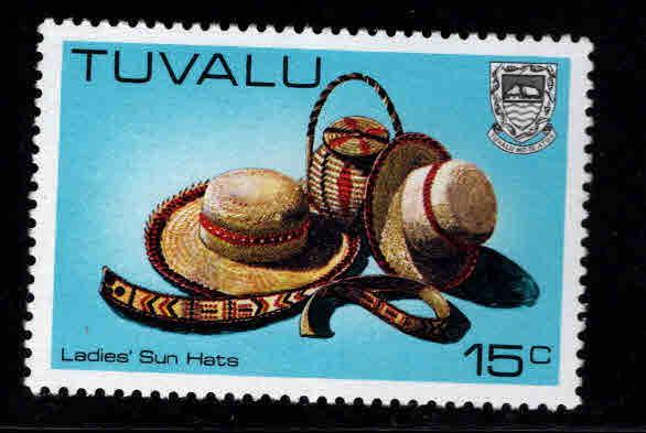 TUVALU Scott 185 MNH**  Handicrafts, sun hats