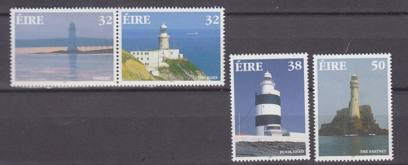 J40137 JL stamps 1997 ireland set mnh #1072-5 lighthouses