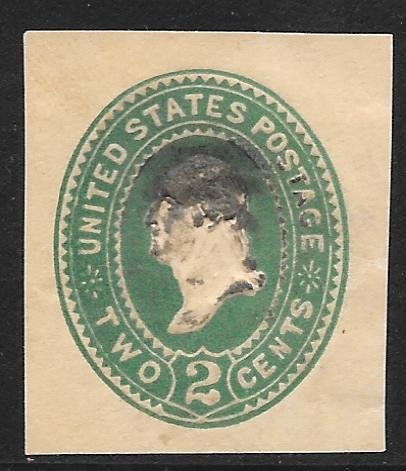 USA U313: 2c Washington, cut square, used