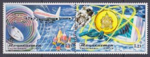 2003 Tajikistan  288-289Paar Astronaut, Science, Airplane 4,00 €