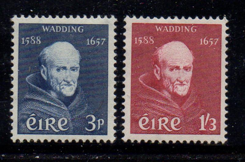 Ireland Sc 163-4 1957 Father Luke Wadding stamp set mint