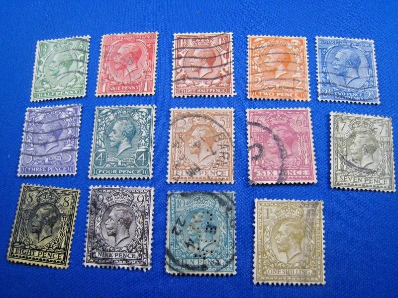 GREAT BRITAIN  -  SCOTT # 159-172  - Complete set  -  Used      (brig) 