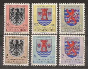 Luxembourg 1956 Fund SG615-620 Mint Cat£25