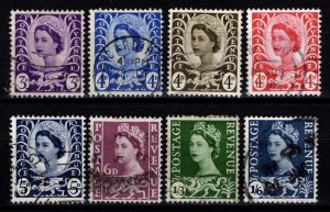 Great Britain 1958-69 Elizabeth II Wales Issues, Part Set [Used]