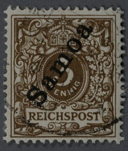 Samoa #51 Used Fine HRM Reichspost Overprint Samoa Some Remants OG