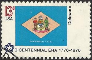 # 1633 USED STATE FLAG DELAWARE