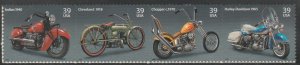 4085-4088 MNH American Motorcycles strip of 4
