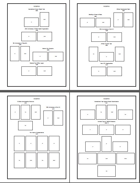 NIGERIA STAMP ALBUM PAGES 1914-2010 (99 PDF digital pages)