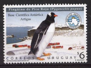 Uruguay stamp 1997 - Artigas scientific base Antarctica Penguin Bird