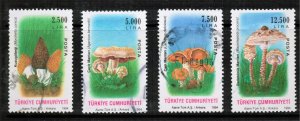 TURKEY 1994 - USED STAMPS - MUSHROOMS