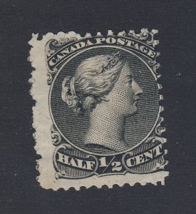 Canada Large Queen Stamp; #21-1/2c MNG VG/F Guide Value = $30.00