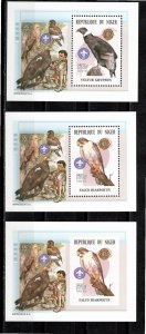 Niger 2002 MNH Sc 1084a-c souvenir sheets (3)