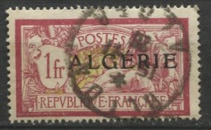 Algeria; 1924: Sc. # 28: Used Single Stamp