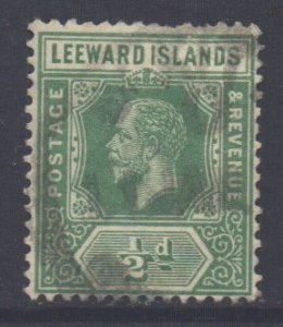Leeward Is Scott 47 - SG47a, 1912 Crown CA 1/2d used