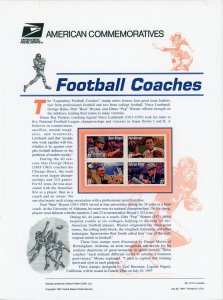 USPS - American Commemorative Panel 1997 - #CP521 Football Coaches - #3146a