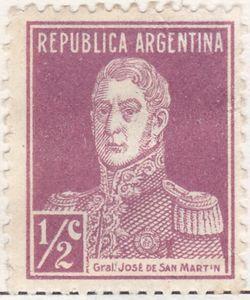 Argentina #340 Stamp 1924 San Martin 1/2c. Mint LH OG.