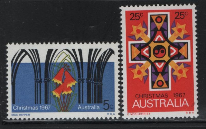 AUSTRALIA, 429-430, MNH, 1967, CHRISTMAS