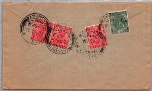 INDIA POSTAL HISTORY AIRMAIL ADVERT COVER ADDR USA CANC BOMBAY YR'1945