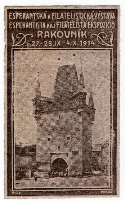 (I.B) Czech Cinderella : Philatelic & Esperanto Exhibition (Rakovnik 1914)