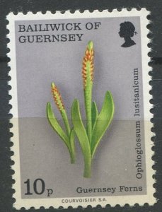 Guernsey  Sc#122 MNH, 10p multi, Guernsey Ferns (1975)