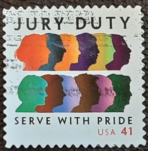 US Scott # 4200; used 41c Jury Duty from 2007; VF/XF centering; off paper