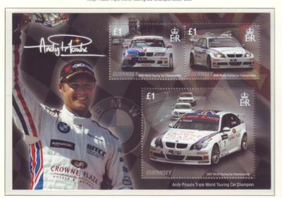 Guernsey Sc 971 2008 Priauix Cars stamp sheet mint NH