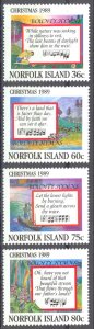 Norfolk Island Sc# 462-465 MNH 1989 Christmas