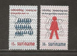 Surinam Scott catalog # 389-390 Mint NH