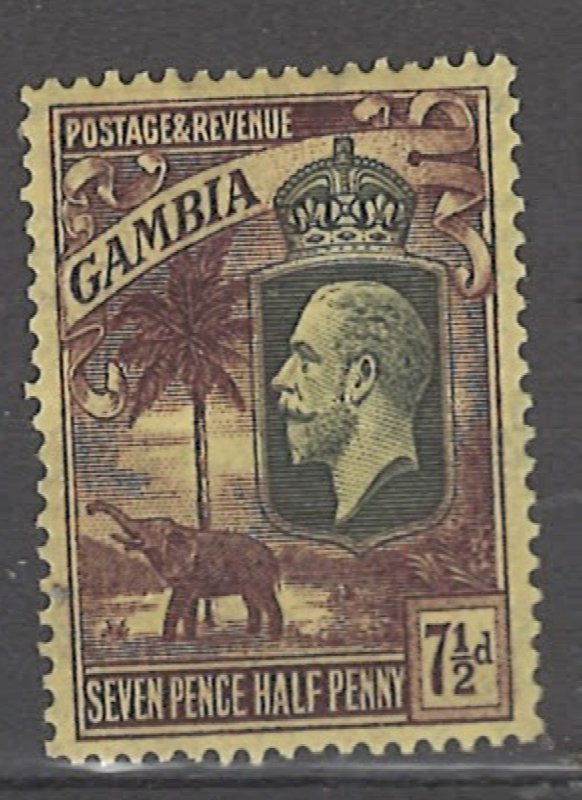 COLLECTION LOT # 3045 GAMBIA #111 WMK 4 MH 1927 CV=$24