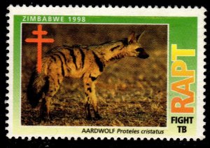 Zimbabwe - 1998 Anti-Tuberculosis Seal (Aardwolf)