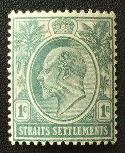 Malaya Straits Settlements 1903-04 KEVII 1c Crown CA MH SG#123 M4322