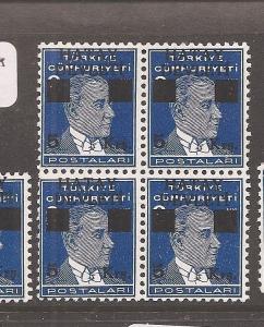 Turkey Hatay SC 9 MNH block of 4 (1axw)