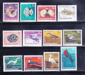 Cocos Islands 8-19 Set MNH Various (B)